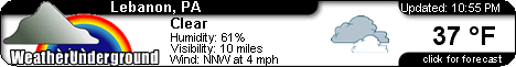 Click for Lebanon, Pennsylvania Forecast